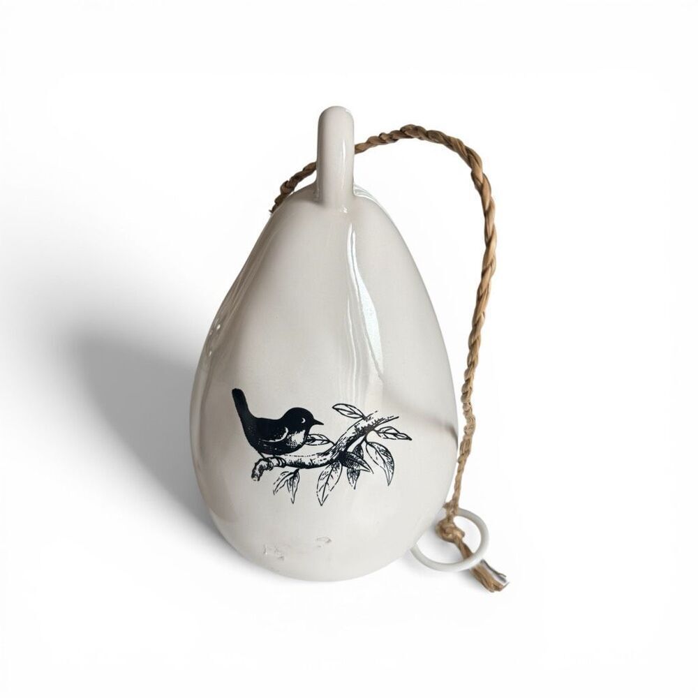 New Rae Dunn Modern Farmhouse Fly Ceramic Decorative Bird House Birdhouse